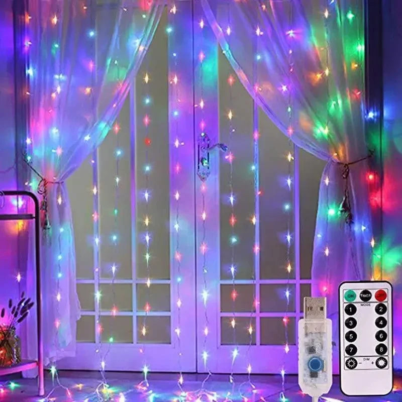 USB LED Curtain Fairy Lights