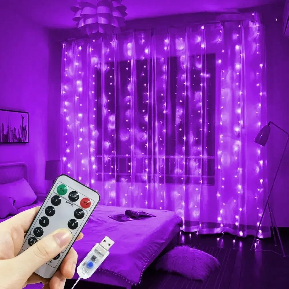 USB LED Curtain Fairy Lights