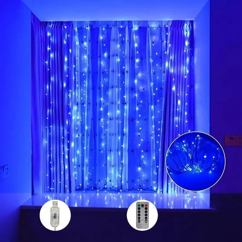 USB LED Curtain Fairy Lights