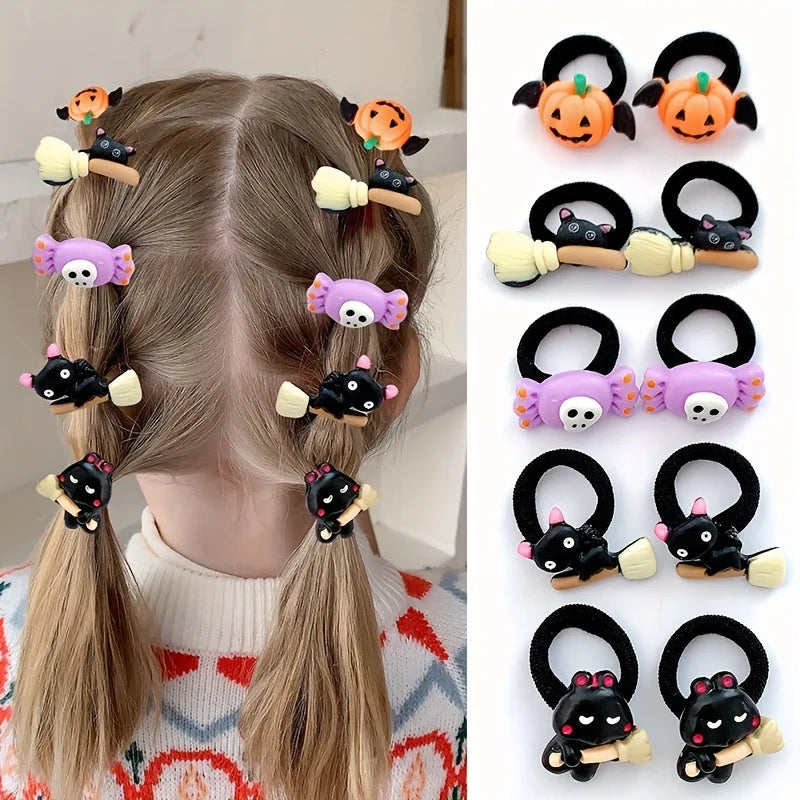 10-Piece Halloween Hair tie set