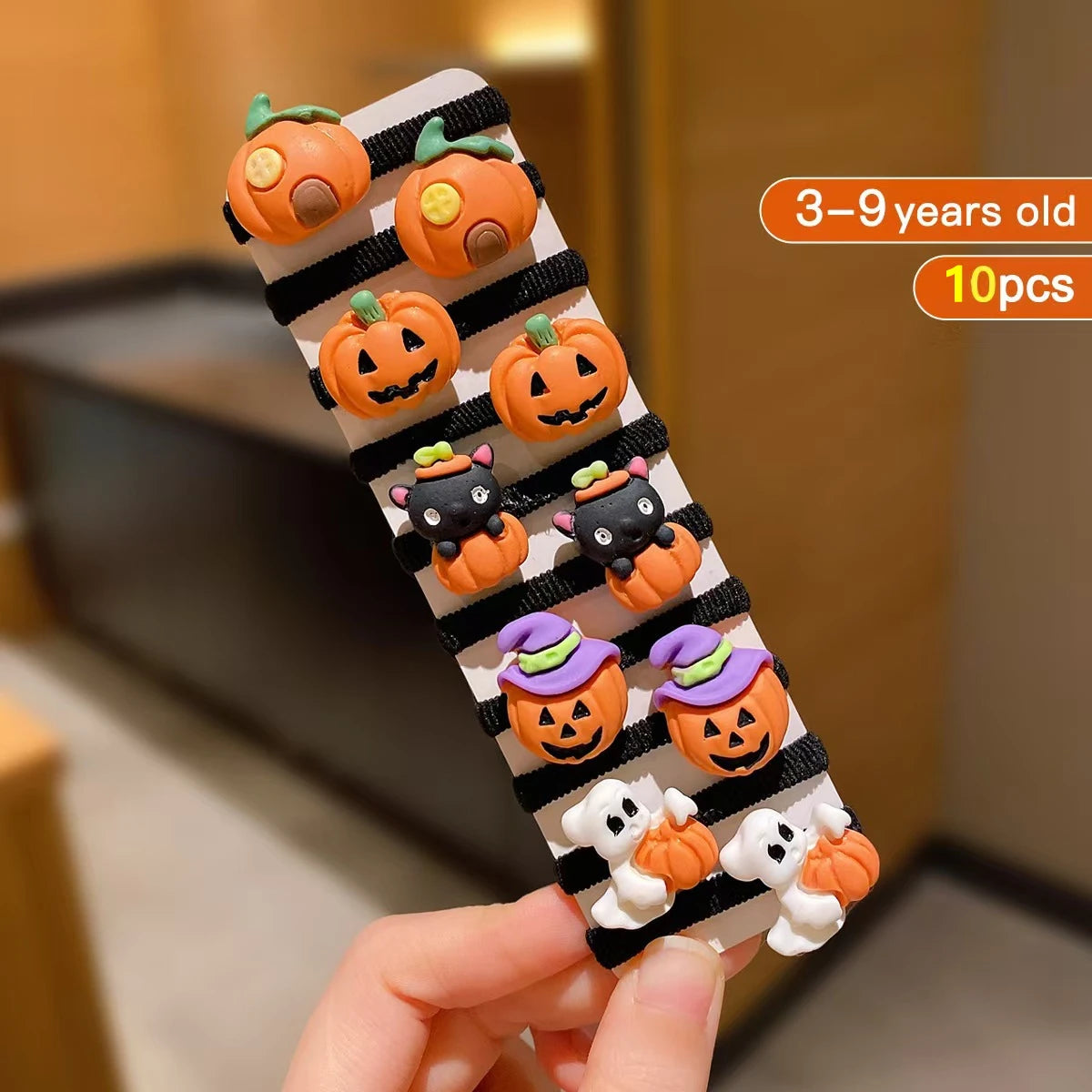 10-Piece Halloween Hair tie set