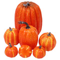 7-Piece Artificial Pumpkin Decor set
