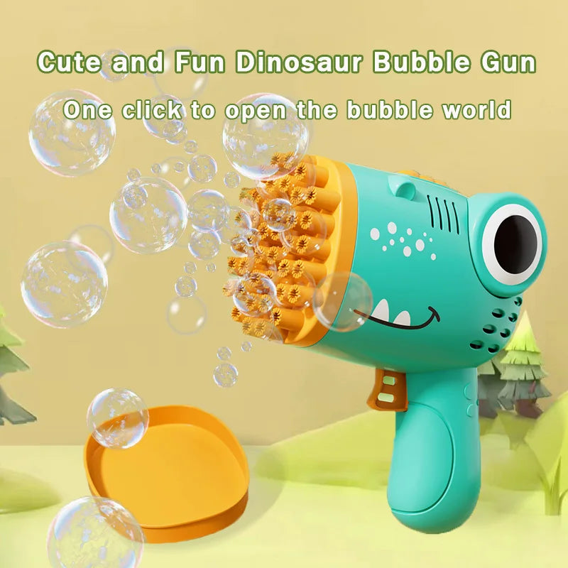 Dinosaur Bubble Blaster-40 Hole Bubble Gun