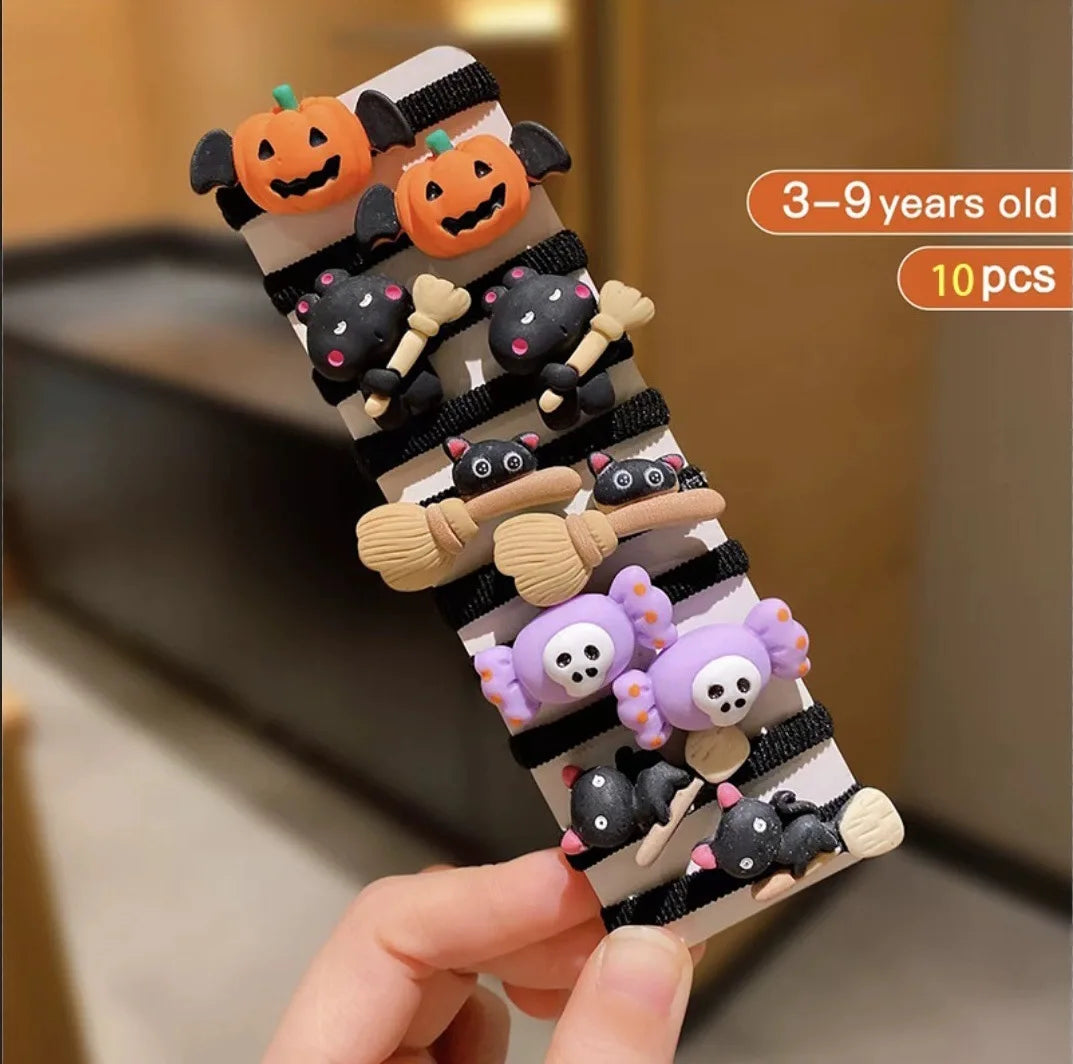 10-Piece Halloween Hair tie set