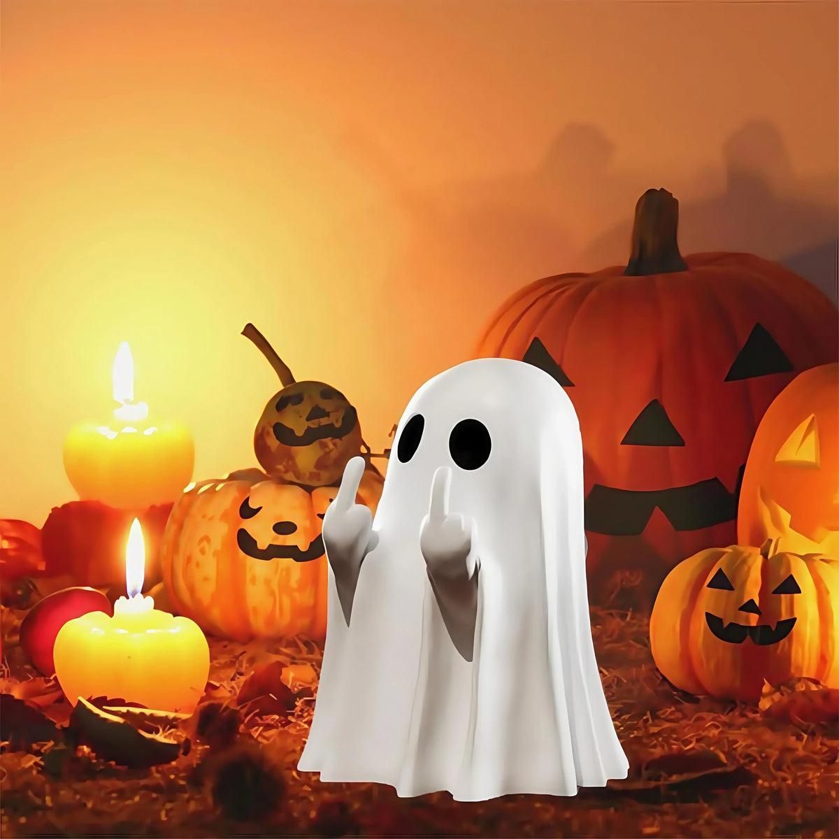 Funny Middle Finger Ghost-Halloween Decor