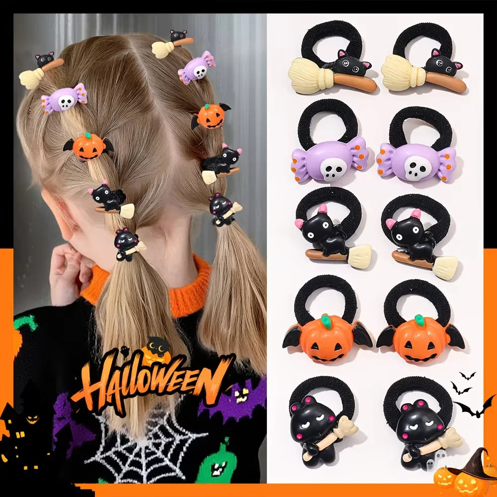 10-Piece Halloween Hair tie set