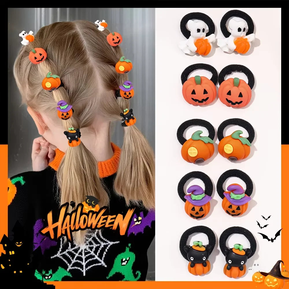 10-Piece Halloween Hair tie set